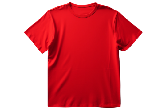 red t shirt isolated