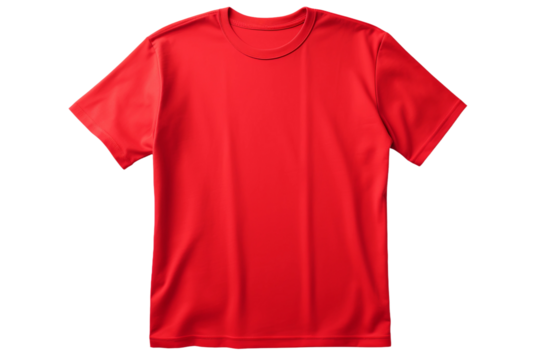 red t shirt isolated
