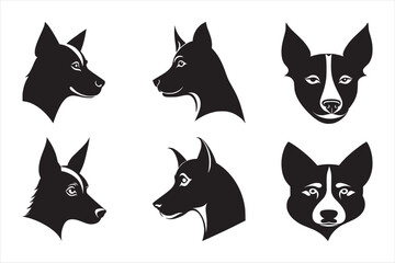 Silhouette Vector design of a Dog icon 