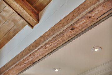 Rustic and Elegant Interior Design Blend, Low Angle View