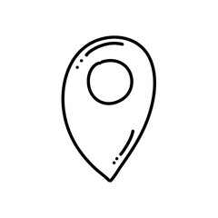 hand drawn map pin location
