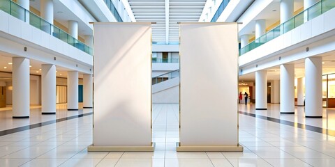 Roll up mockup poster