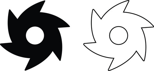 Creative vector of hurricane scale indication icon symbol set isolated on transparent background. Art design vortex, typhoon, tornado funnel, wind storm. Abstract concept graphic element collections.