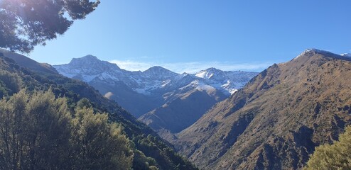 Sierra Nevada view of highest mountains