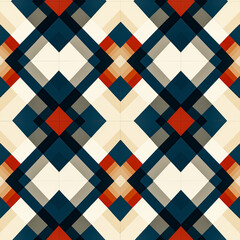 Seamless pattern. Abstract geometric background with repeating geometrical shapes