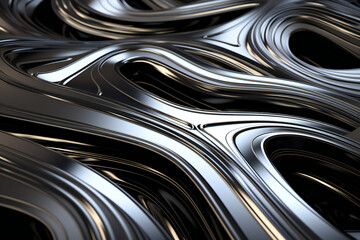 abstract chrome metal background