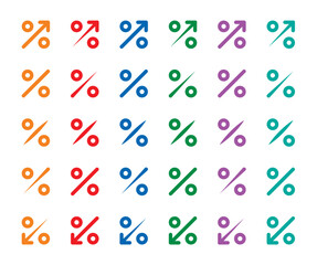 different percent symbols set