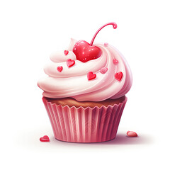 cupcake with cherry