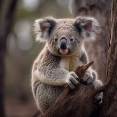 Wild Koala Serenity Portrait