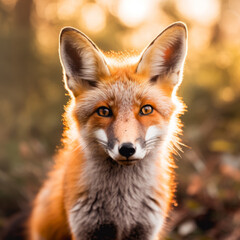 Naklejka na ściany i meble Wild Red Fox Elegance