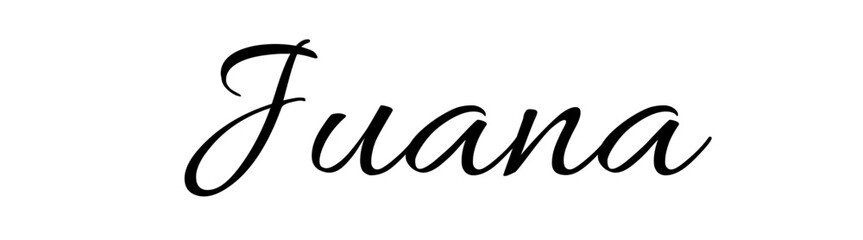  Juana - black color - name - ideal for websites, emails, presentations, greetings, banners, cards, books, t-shirt, sweatshirt, prints, cricut, silhouette,	
