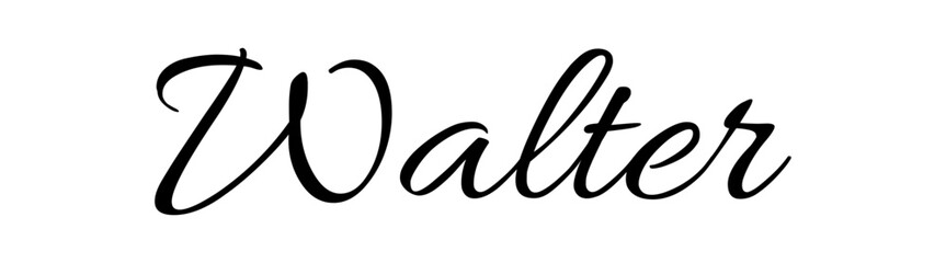 Walter- black color - name - ideal for websites, emails, presentations, greetings, banners, cards, books, t-shirt, sweatshirt, prints, cricut, silhouette,	
