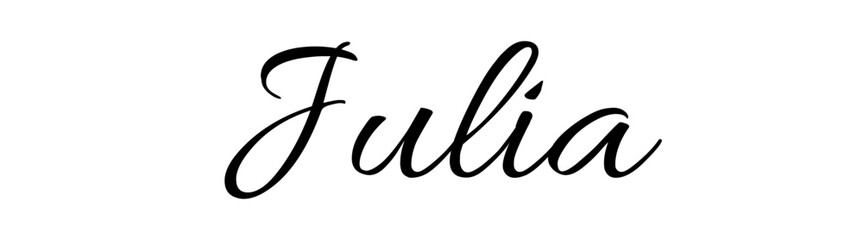 Julia - black color - name - ideal for websites, emails, presentations, greetings, banners, cards, books, t-shirt, sweatshirt, prints, cricut, silhouette,	
