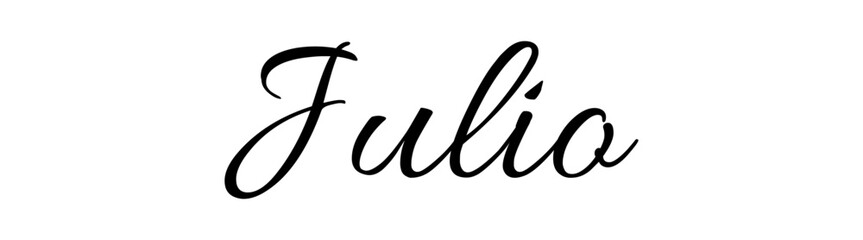 Julio - black color - name - ideal for websites, emails, presentations, greetings, banners, cards, books, t-shirt, sweatshirt, prints, cricut, silhouette,	
