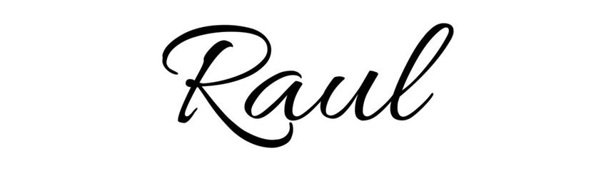  Raul - black color - name - ideal for websites, emails, presentations, greetings, banners, cards, books, t-shirt, sweatshirt, prints, cricut, silhouette,	
