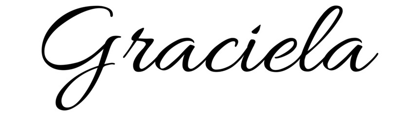  Graciela - black color - name - ideal for websites, emails, presentations, greetings, banners, cards, books, t-shirt, sweatshirt, prints, cricut, silhouette,	
 - obrazy, fototapety, plakaty
