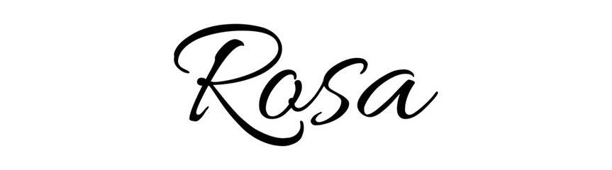 Rosa - black color - name - ideal for websites, emails, presentations, greetings, banners, cards, books, t-shirt, sweatshirt, prints, cricut, silhouette,	
