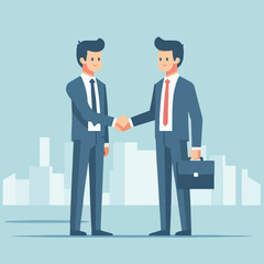 business people shaking hands
