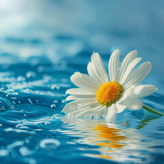 daisy in water