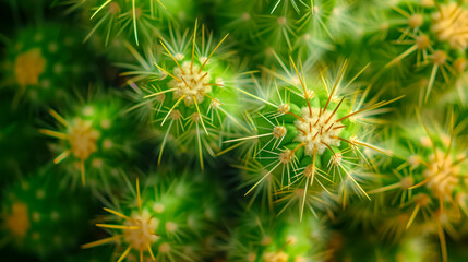 Multiple Cactus Texture. A Cluster of Cacti Revealing Nature's Textured Patterns. Desert Flora