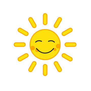 Sunshine, sun, smiling, illustration