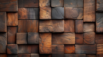 stack of wooden logs background
