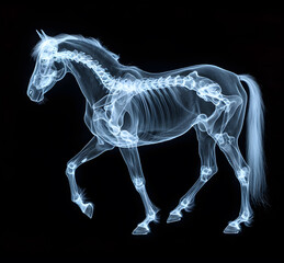 x ray of horse full body