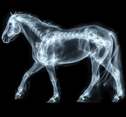 x ray of horse full body