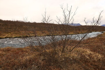 Br&uacute;ar&aacute; is a spring-fed river in West Iceland which runs by the boundaries of municipalities Biskupstungur and Gr&iacute;msnes