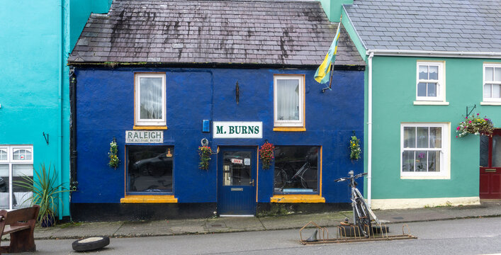A biycycle repair shop in Sneem, Ireland.