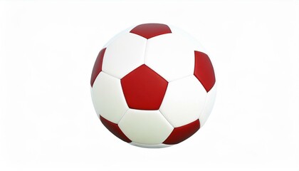 Fototapeta premium Soccer ball on a plain white background