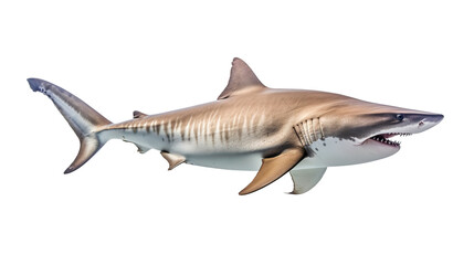 Naklejka premium Shark. Cut out on transparent
