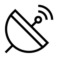 Icono de antena. Comunicación, conexión inalámbrica, transmisión eficiente. Ilustración vectorial © Frank