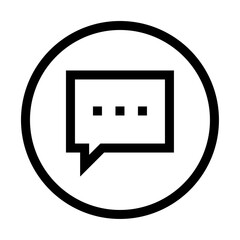 Icono de mensaje. Comunicación, notificación de nuevo mensaje, aplicación, conversación. Ilustración vectorial