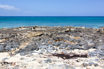 Grand Cayman Island Rocky Seven Mile Beach Shore