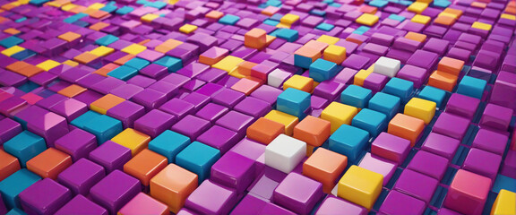 Cubist Design with Geometric Shapes