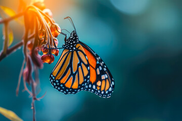 butterfly emerging from its cocoon, a symbol of transformation and beauty.