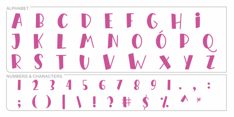Alphabet Split Monogram, Split Letter Monogram, Alphabet Frame Font. Laser cut template. Initial monogram letters.
