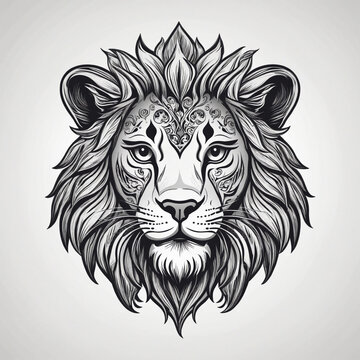 Logo illustration of a "Lion" ver7