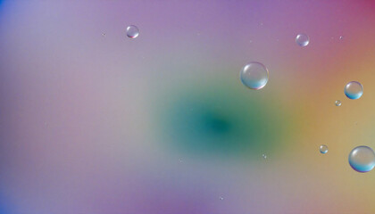 Close-up image of a soap bubble's iridescent patterns.