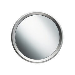 Accent Mirror. Scandinavian modern minimalist style. Transparent background, isolated image.