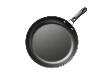 Non-stick frying pan isolated on white and transparent background