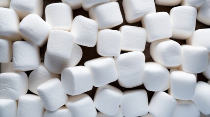  a large pile of white marshmallows sitting on top of each other on top of a wooden table.
