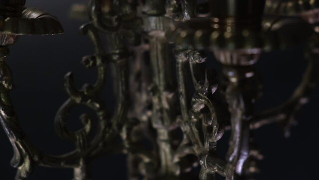 antique candelabra brass fixture