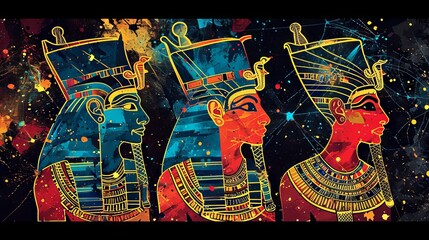 egypt king background colorfull 