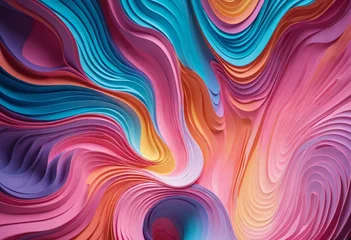 Keuken spatwand met foto Modern, colorful 3D abstract illustration © SR07XC3