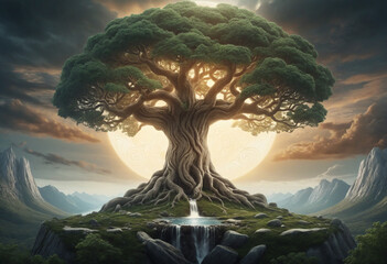 Yggdrasil, the World Tree or Tree of the World