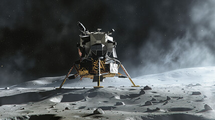 Precision landing of satellite on Moon's surface