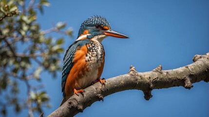 Fototapeta premium kingfisher on branch
