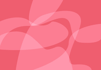 Fondo rosa de san valentín de capas curvas abstractas.
